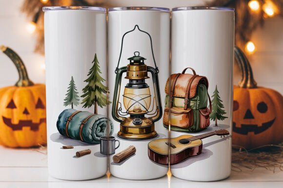 Camping Adventure 20oz Tumbler Wrap