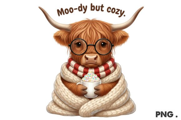 Cozy Highland Cow PNG Review