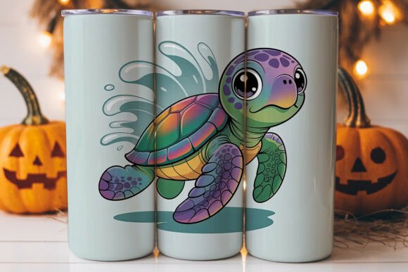 Cute Baby Sea Turtle 20oz Tumbler Wrap