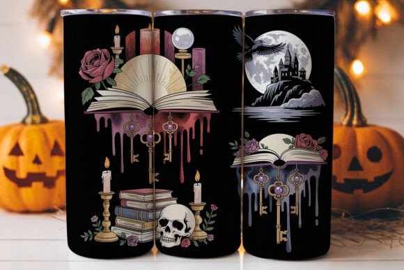 Dark Academia Bookish 20oz Tumbler Wrap