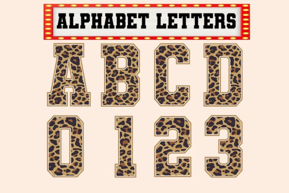 Fall Leopard Sublimation Alphabet 3