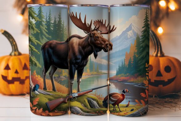 Hunting Scene 20oz Tumbler Wrap