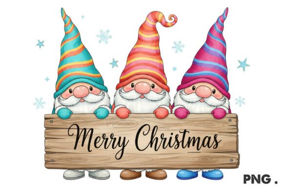 Merry Christmas Gnome PNG