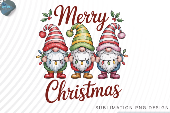 Merry Christmas Gnome PNG Design