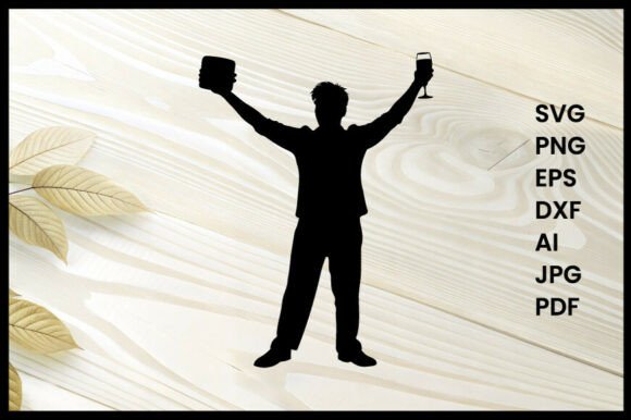 Person Toasting Bread Silhouette