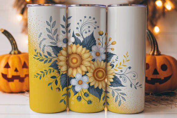 Sunflower Botanical 20oz Tumbler Wrap