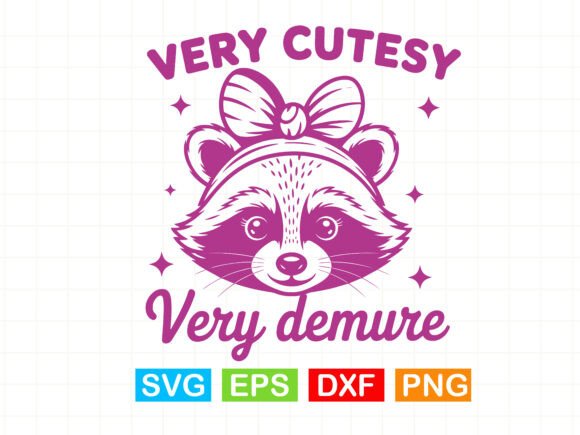 Very Cutesy Very Demure Raccoon T-shirt