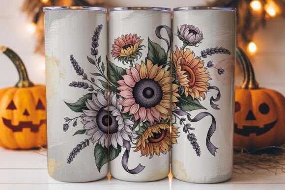 Vintage Sunflower Bouquet 20oz Tumbler